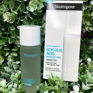 Neutrogena Hydro Boost+ Glycolic Acid Overnight Peel, Fragrance Free NEW